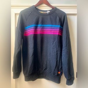 Aviator Nation - 5 Stripe Crewneck Sweatshirt - Size M